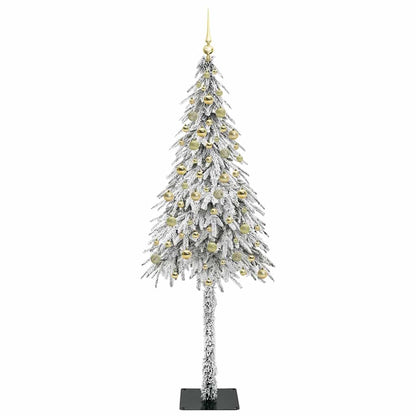vidaXL Christmas Tree White 210 cm PE and Steel