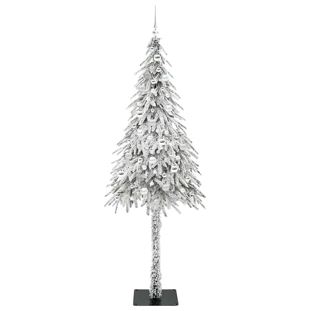 vidaXL Christmas Tree White 210 cm PE and Steel