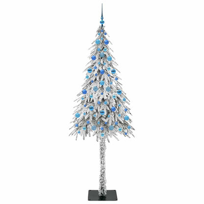 vidaXL Christmas Tree with 300 LEDs White 210 cm PE and Steel