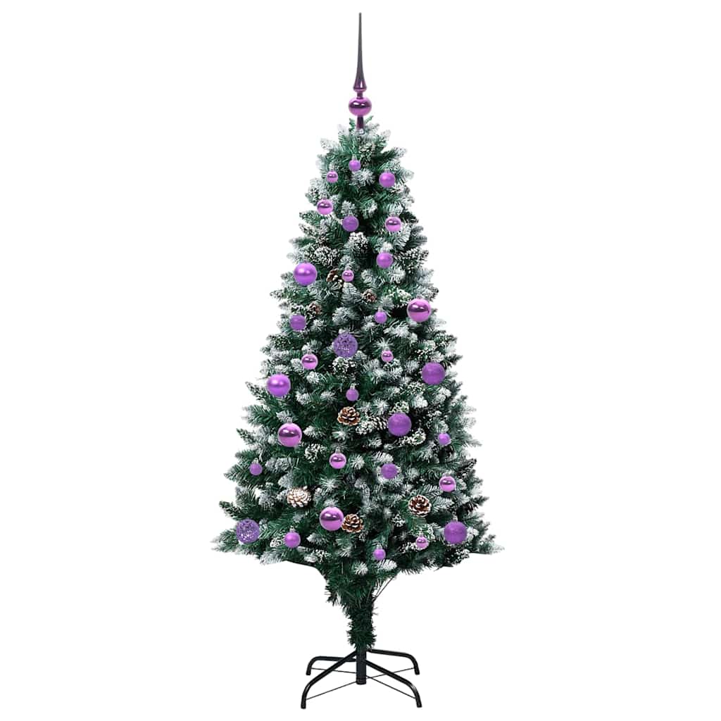 vidaXL Artificial Christmas Tree with 150 LEDs with Stand Green 150 cm