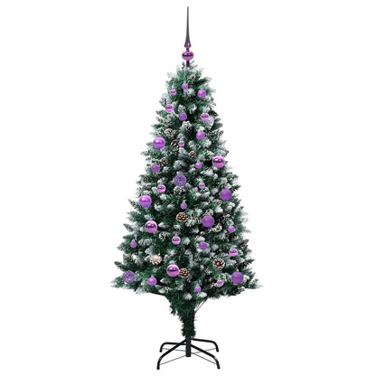 vidaXL Artificial Christmas Tree with 150 LEDs with Stand Green 150 cm