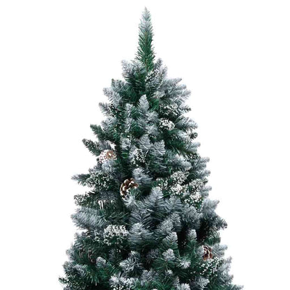 vidaXL Artificial Christmas Tree with 300 LEDs with Stand Green 180 cm