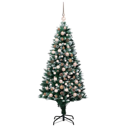 vidaXL Artificial Christmas Tree with 300 LEDs with Stand Green 180 cm