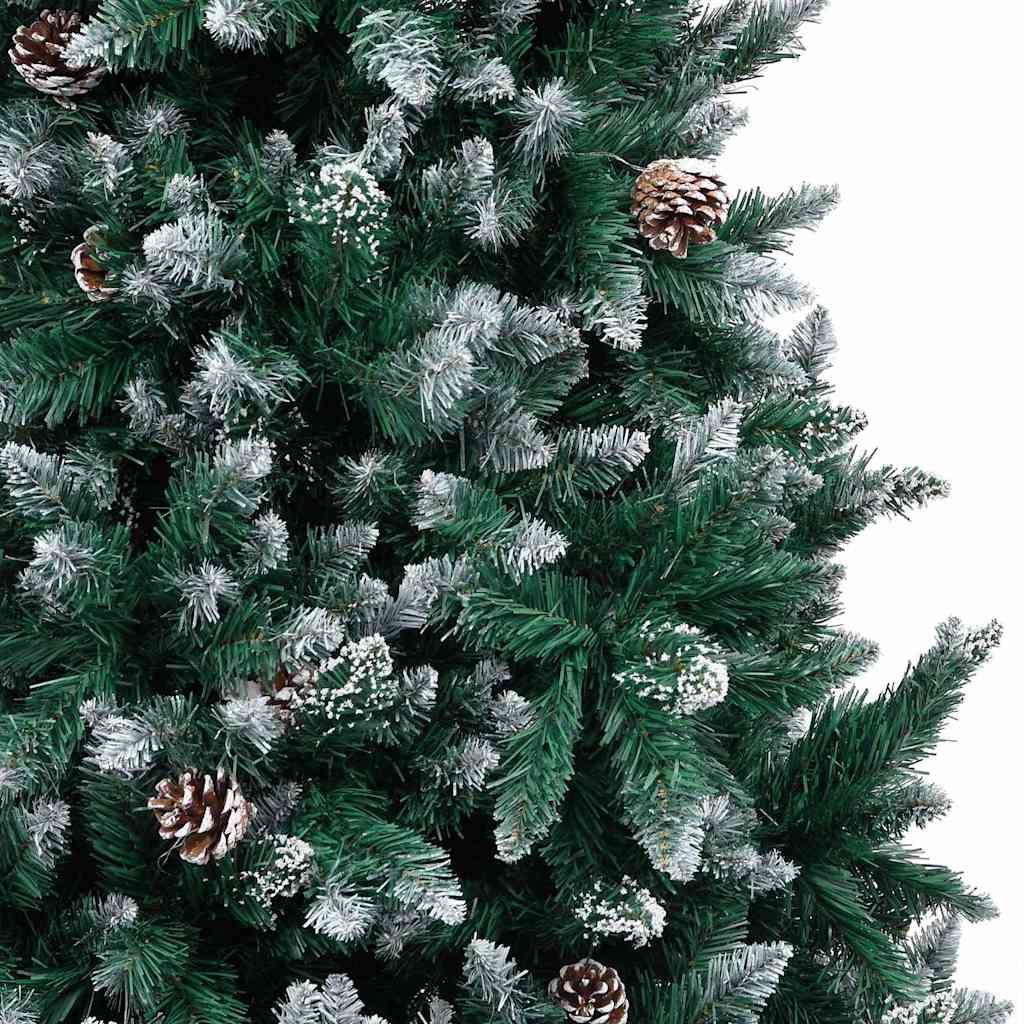 vidaXL Artificial Christmas Tree with 300 LEDs with Stand Green 210 cm