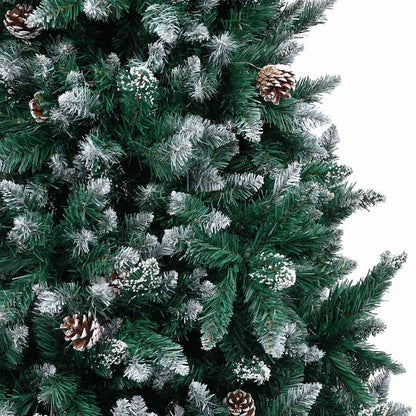 vidaXL Artificial Christmas Tree with 300 LEDs with Stand Green 210 cm