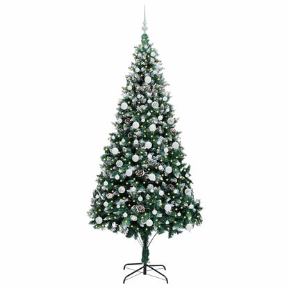 vidaXL Artificial Christmas Tree with 300 LEDs with Stand Green 210 cm
