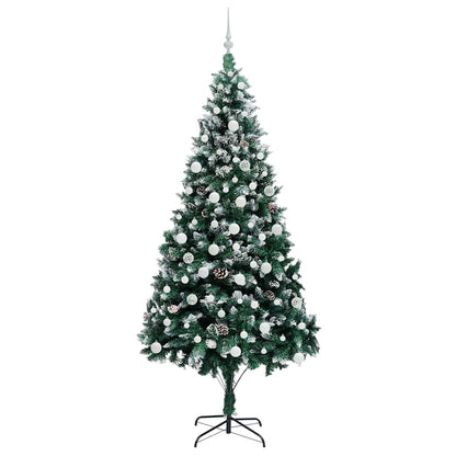 vidaXL Artificial Christmas Tree with 300 LEDs with Stand Green 210 cm
