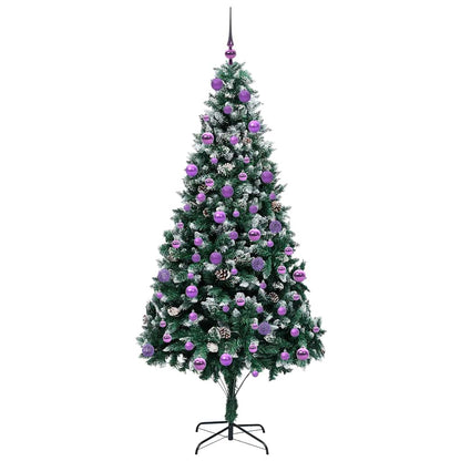 vidaXL Artificial Christmas Tree with 300 LEDs with Stand Green 210 cm