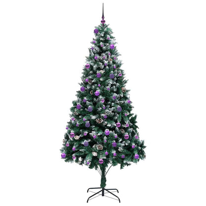 vidaXL Artificial Christmas Tree with 300 LEDs with Stand Green 240 cm