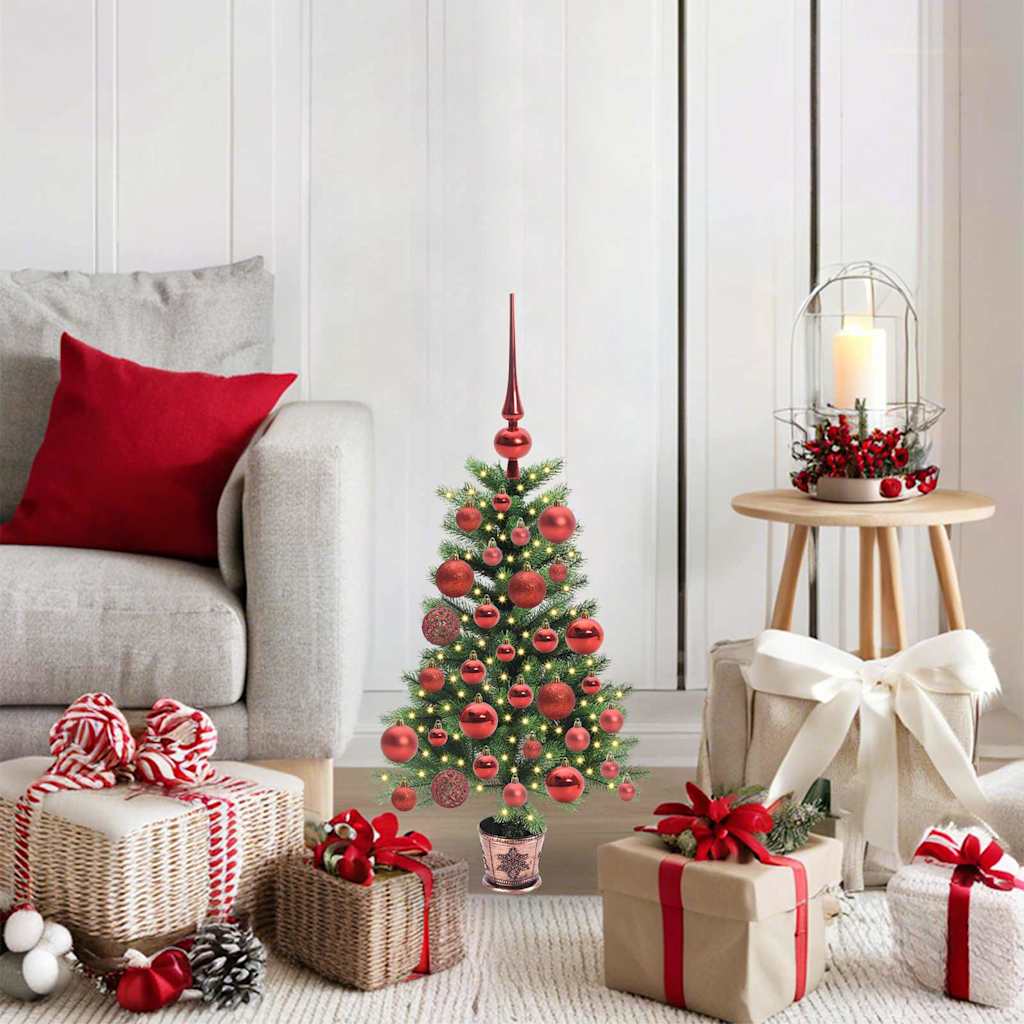 vidaXL Christmas Tree with 150 LEDs with Stand Green 65 cm PE