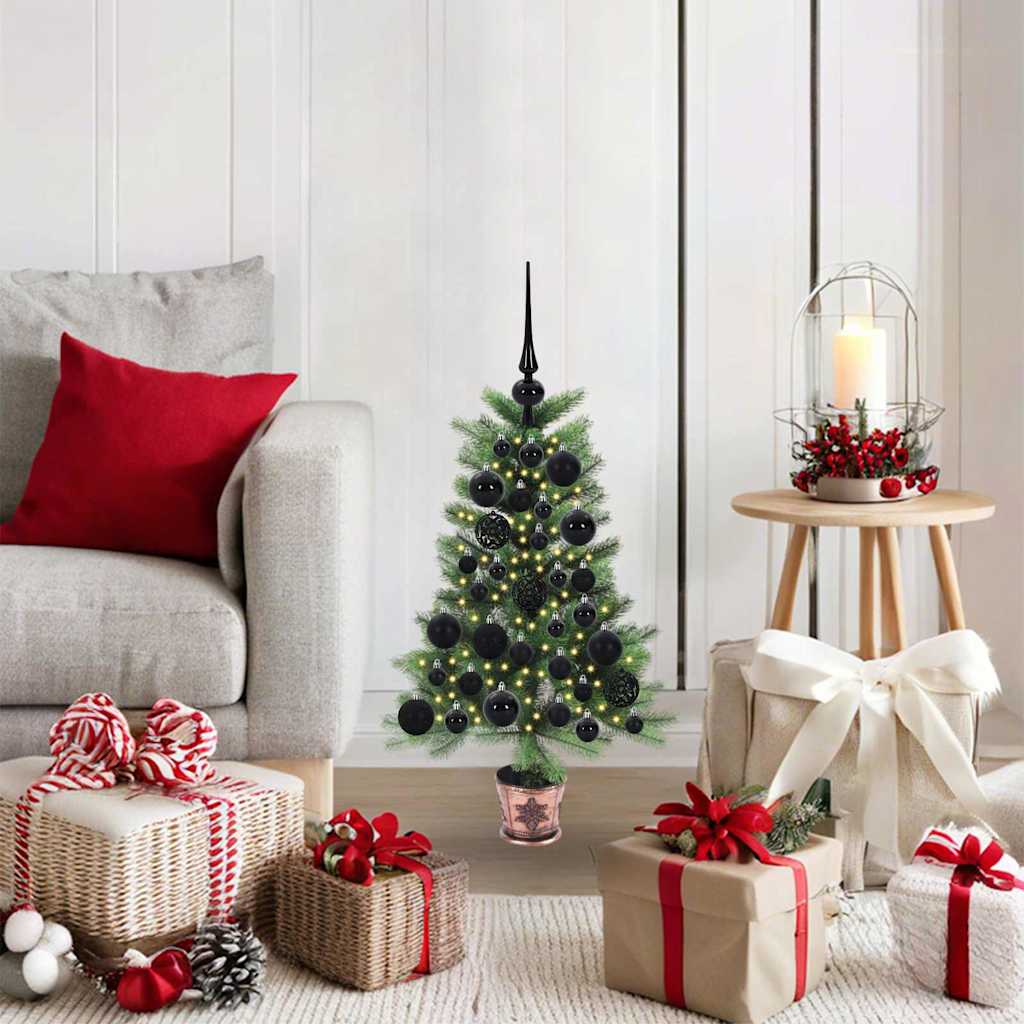 vidaXL Christmas Tree with 150 LEDs with Stand Green 65 cm PE