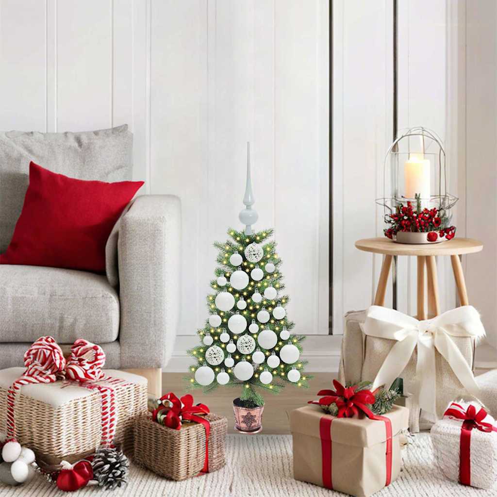 vidaXL Christmas Tree with 150 LEDs with Stand Green 65 cm PE