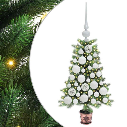 vidaXL Christmas Tree with 150 LEDs with Stand Green 65 cm PE