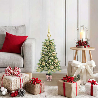 vidaXL Christmas Tree with 150 LEDs with Stand Green 65 cm PE