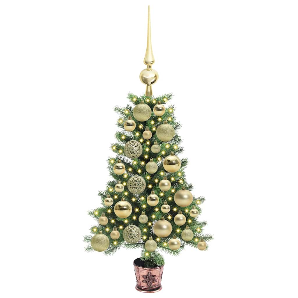 vidaXL Christmas Tree with 150 LEDs with Stand Green 65 cm PE