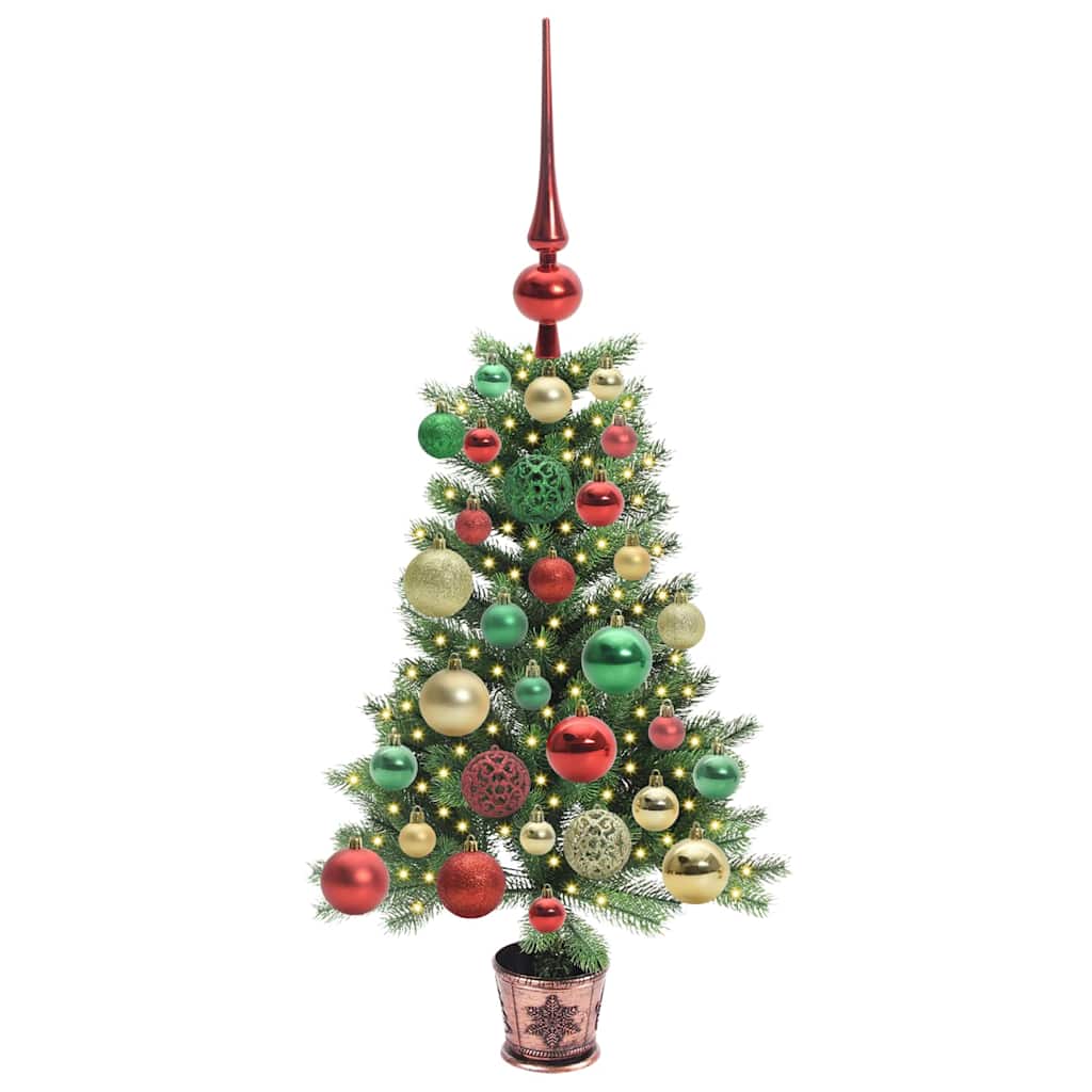 vidaXL Christmas Tree with 150 LEDs with Stand Green 65 cm PE