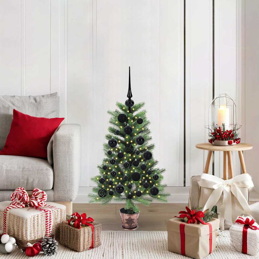 vidaXL Christmas Tree with 150 LEDs with Stand Green 90 cm PE