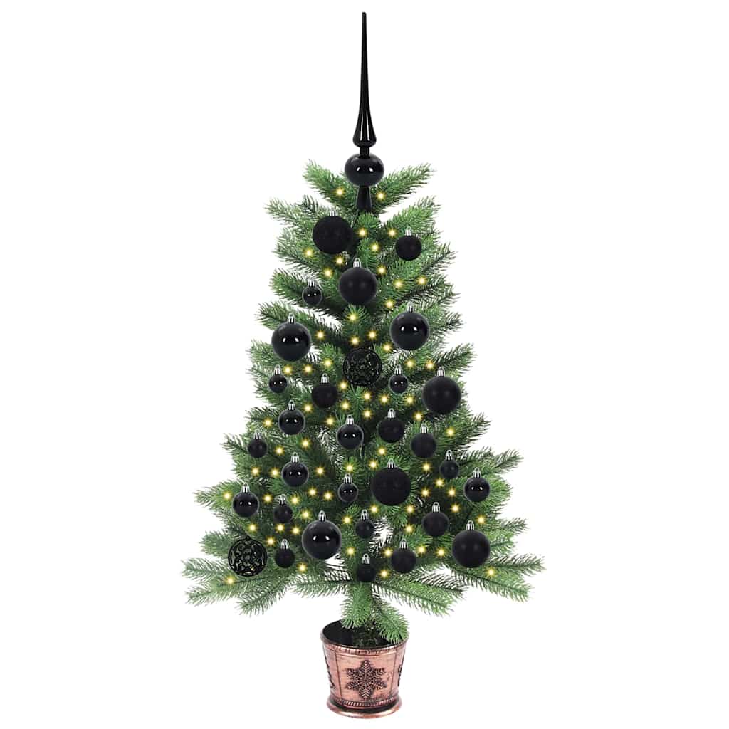 vidaXL Christmas Tree with 150 LEDs with Stand Green 90 cm PE