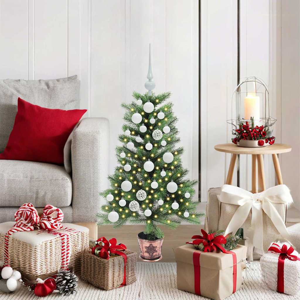 vidaXL Christmas Tree with 150 LEDs with Stand Green 90 cm PE