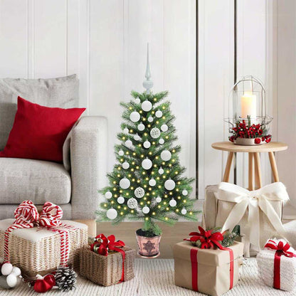 vidaXL Christmas Tree with 150 LEDs with Stand Green 90 cm PE