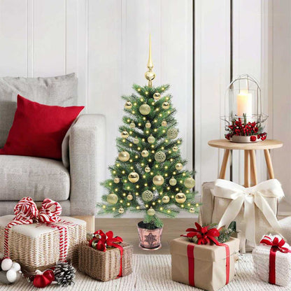 vidaXL Christmas Tree with 150 LEDs with Stand Green 90 cm PE