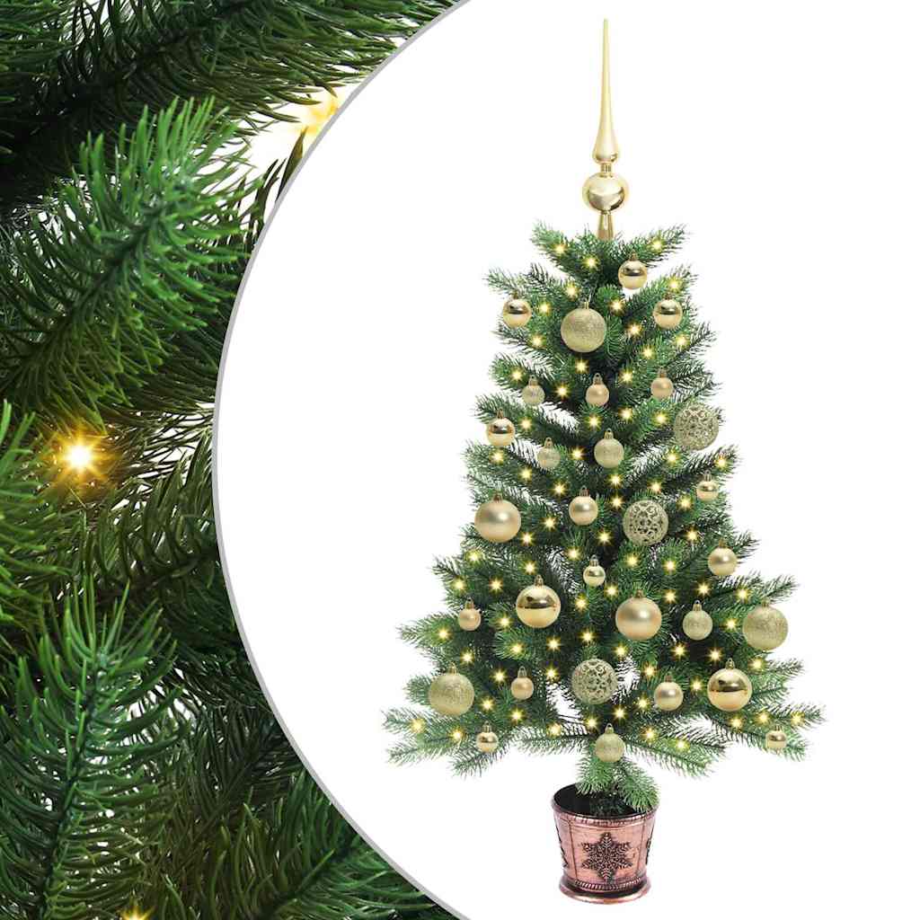 vidaXL Christmas Tree with 150 LEDs with Stand Green 90 cm PE