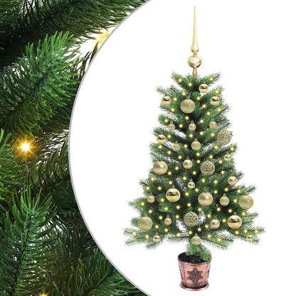 vidaXL Christmas Tree with 150 LEDs with Stand Green 90 cm PE
