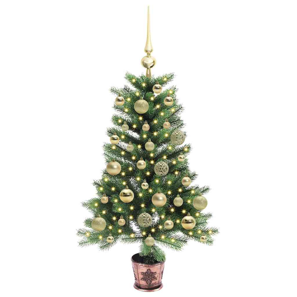 vidaXL Christmas Tree with 150 LEDs with Stand Green 90 cm PE