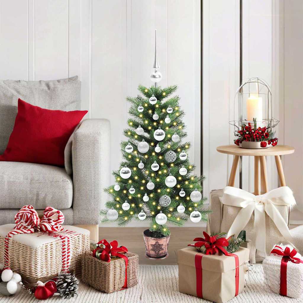 vidaXL Christmas Tree with 150 LEDs with Stand Green 90 cm PE