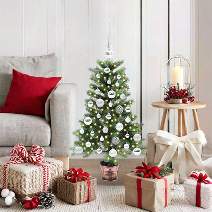 vidaXL Christmas Tree with 150 LEDs with Stand Green 90 cm PE