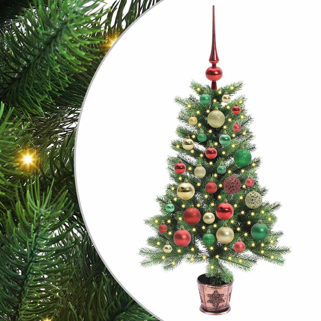 vidaXL Christmas Tree with 150 LEDs with Stand Green 90 cm PE