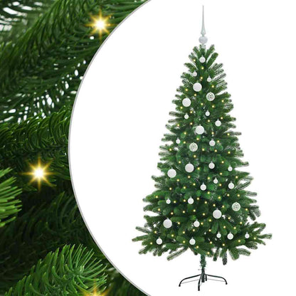 vidaXL Christmas Tree with 150 LEDs with Stand Green 150 cm PE