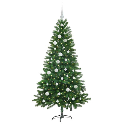 vidaXL Christmas Tree with 150 LEDs with Stand Green 150 cm PE