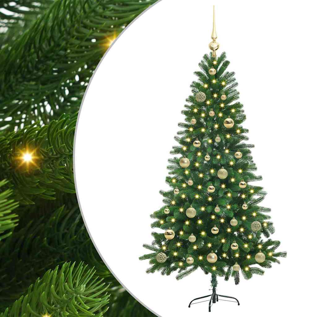 vidaXL Christmas Tree with 150 LEDs with Stand Green 150 cm PE