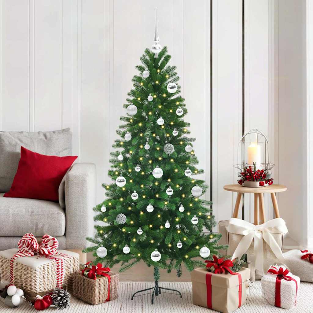 vidaXL Christmas Tree with 150 LEDs with Stand Green 150 cm PE