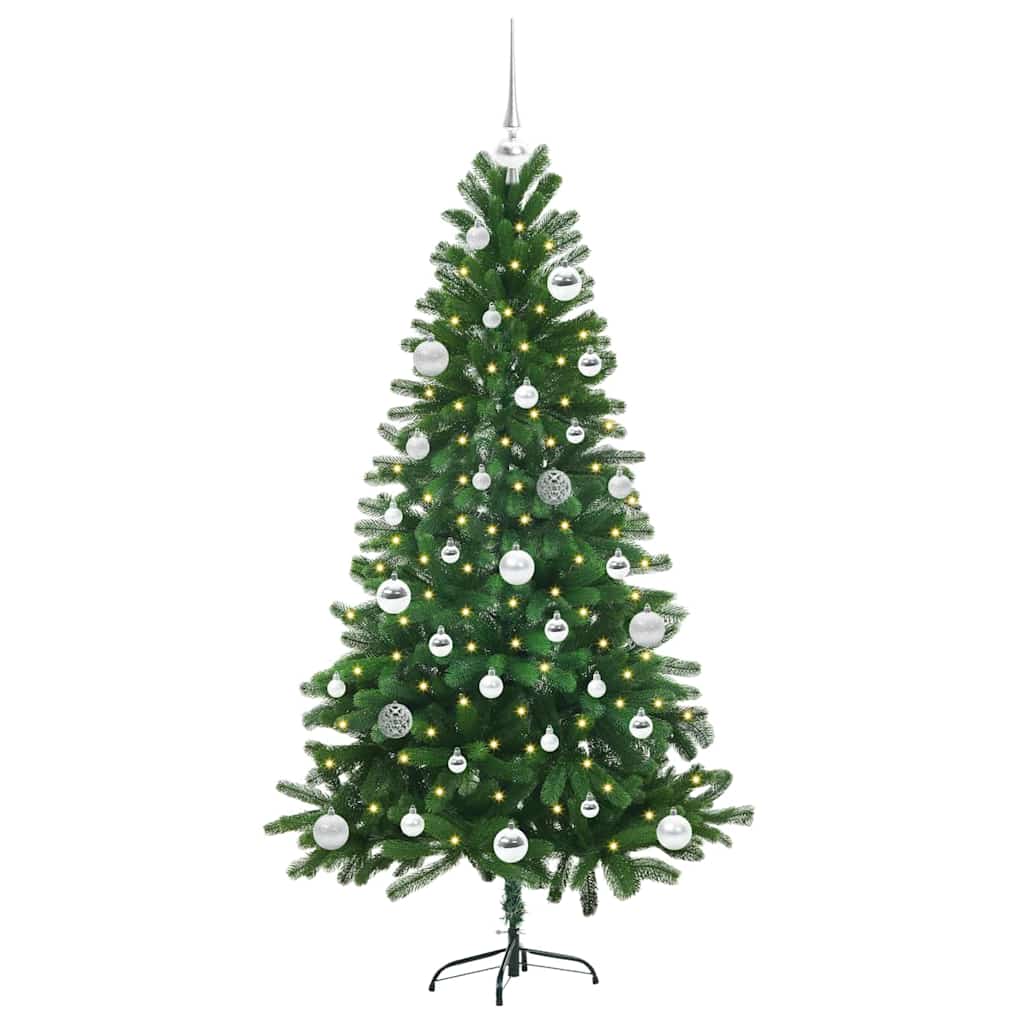 vidaXL Christmas Tree with 150 LEDs with Stand Green 150 cm PE