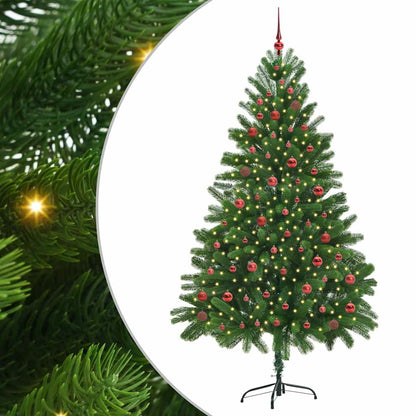 vidaXL Christmas Tree with 300 LEDs with Stand Green 210 cm PE