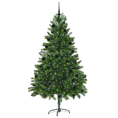 vidaXL Christmas Tree with 300 LEDs with Stand Green 210 cm PE