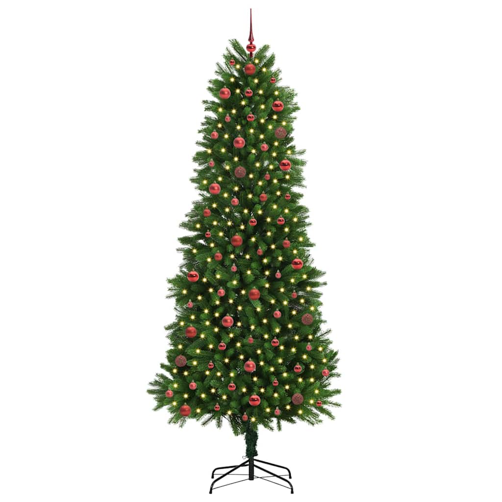 vidaXL Christmas Tree with LED Light Green 240 cm PE