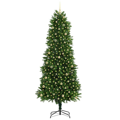 vidaXL Christmas Tree with LED Light Green 240 cm PE