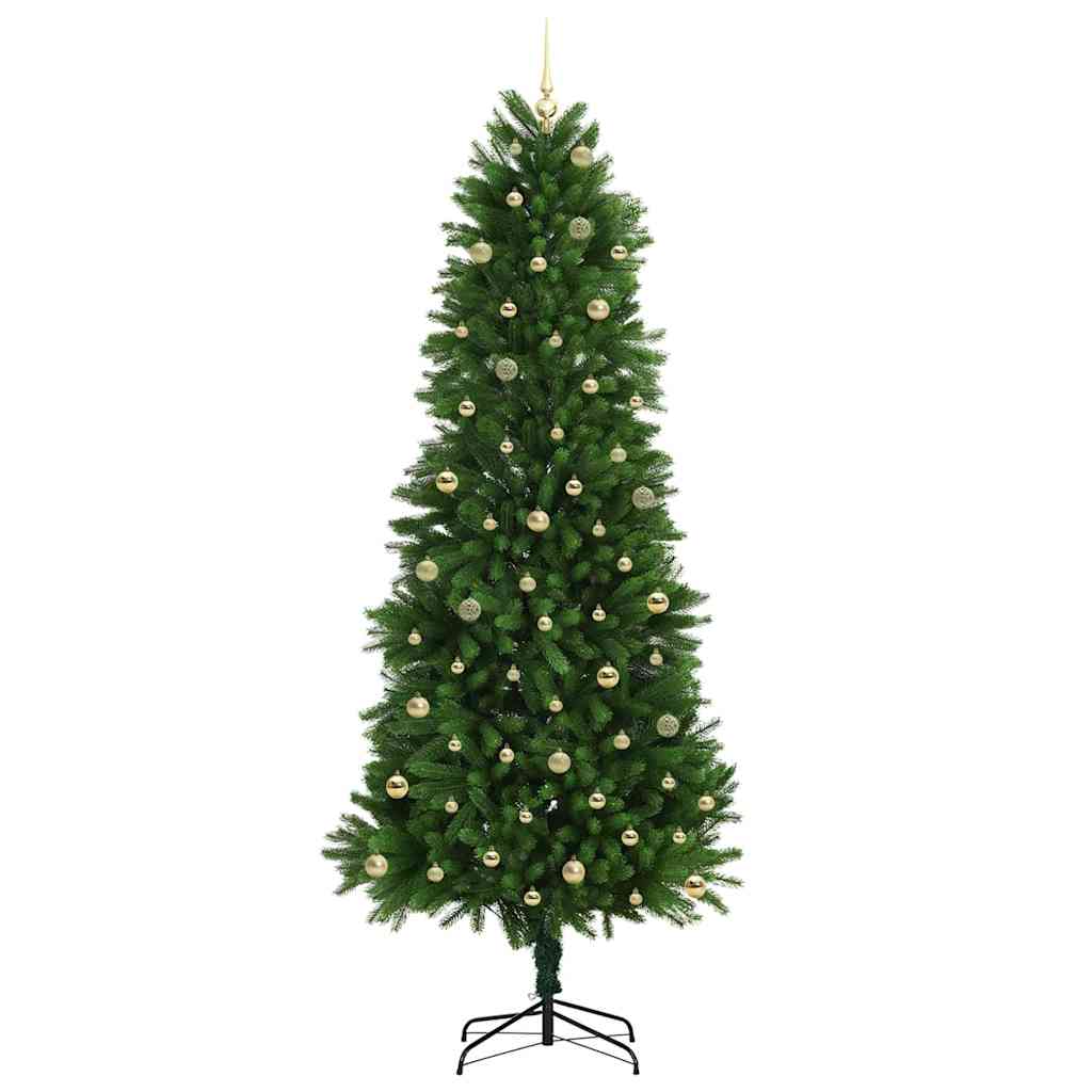 vidaXL Christmas Tree with LED Light Green 240 cm PE