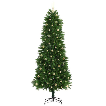 vidaXL Christmas Tree with LED Light Green 240 cm PE