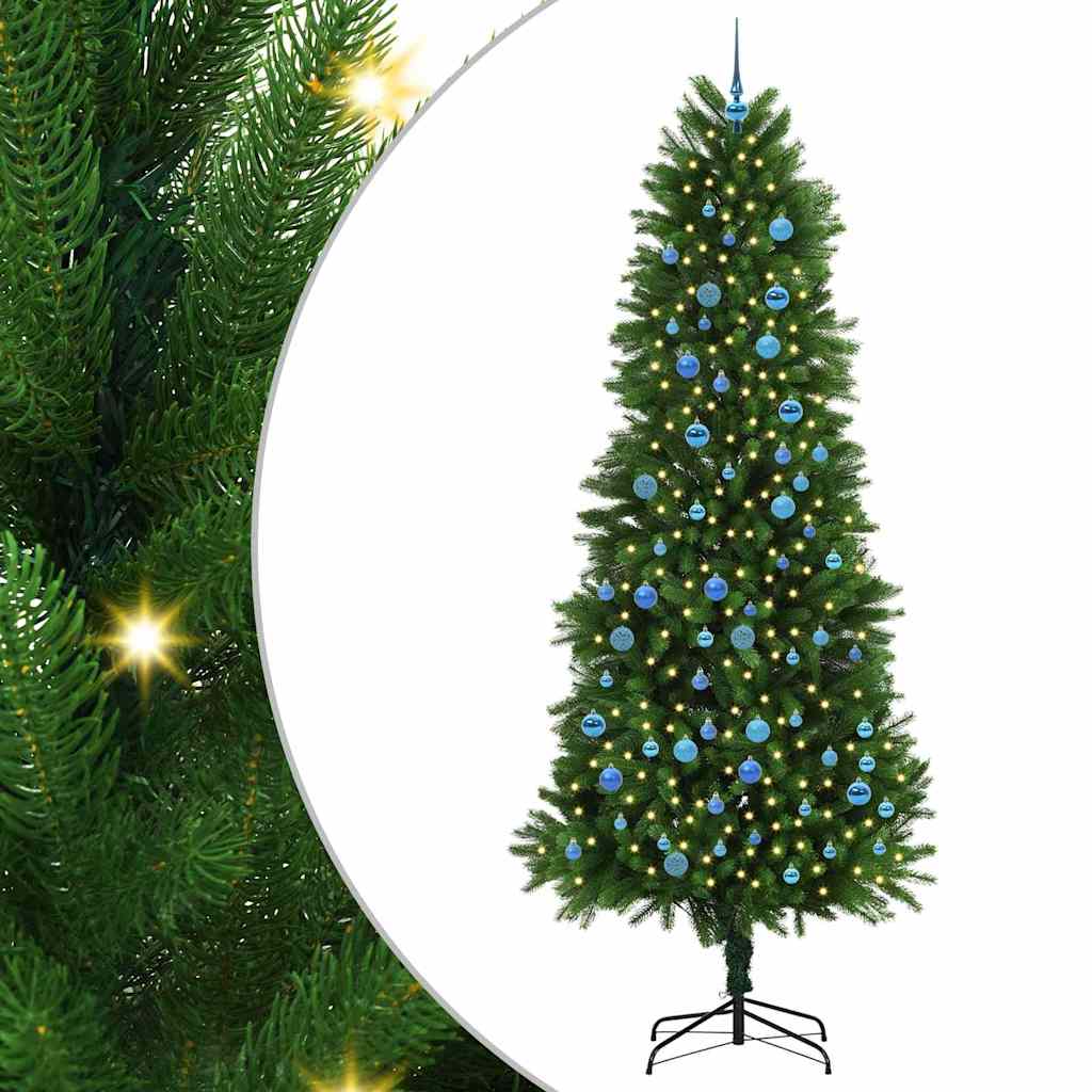 vidaXL Christmas Tree with 300 LEDs with Stand Green 240 cm PE