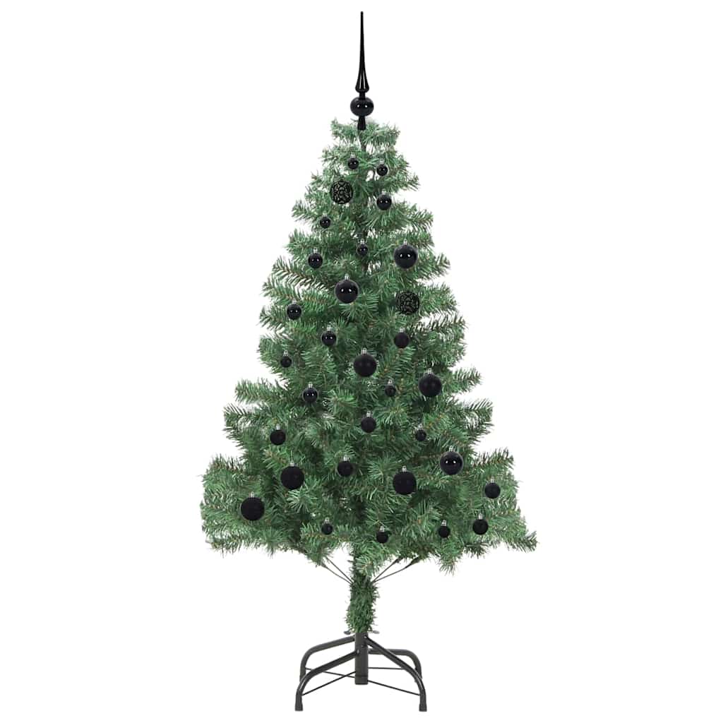 vidaXL Christmas Tree with 150 LEDs with Stand Green 150 cm PVC