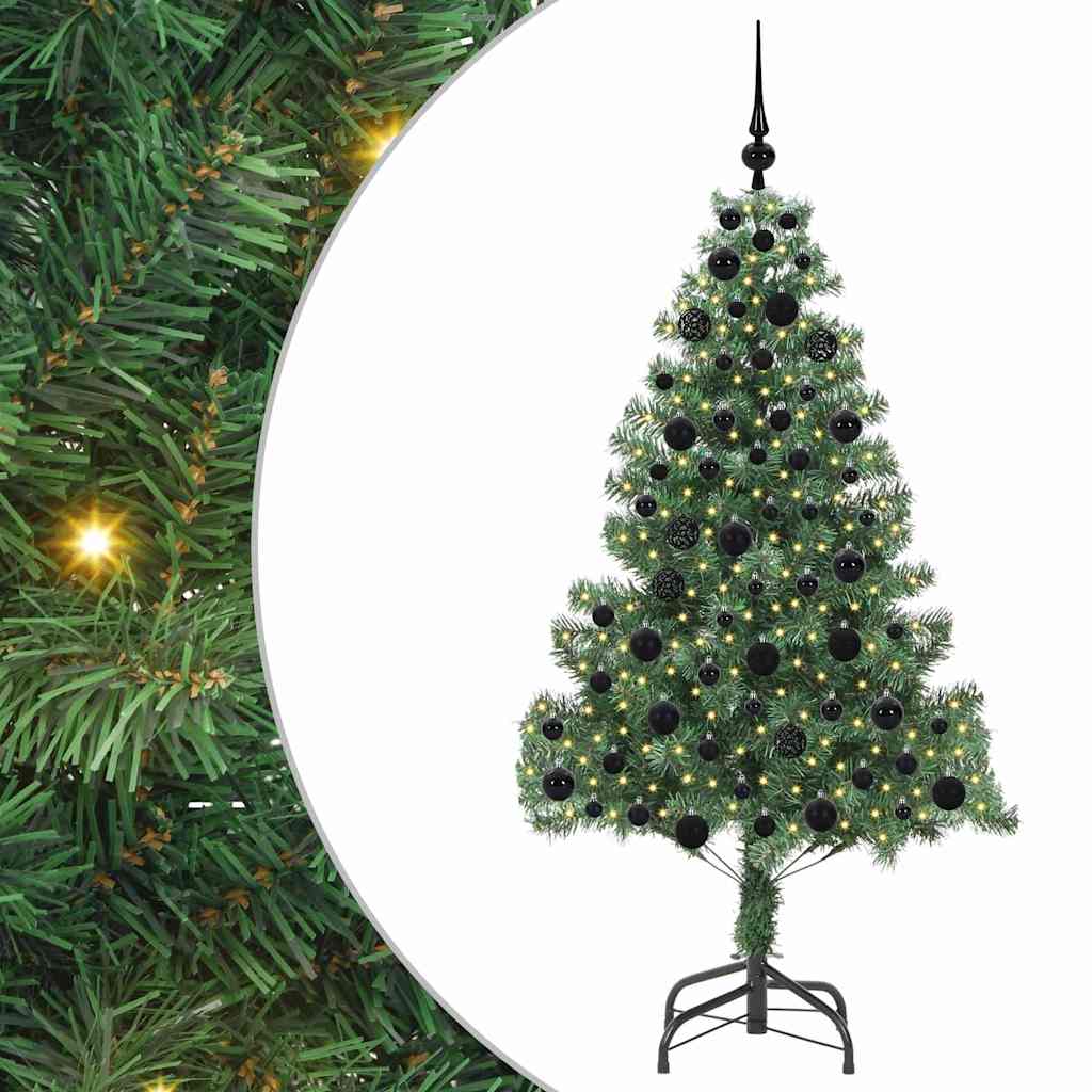 vidaXL Christmas Tree with 300 LEDs with Stand Green 180 cm PVC