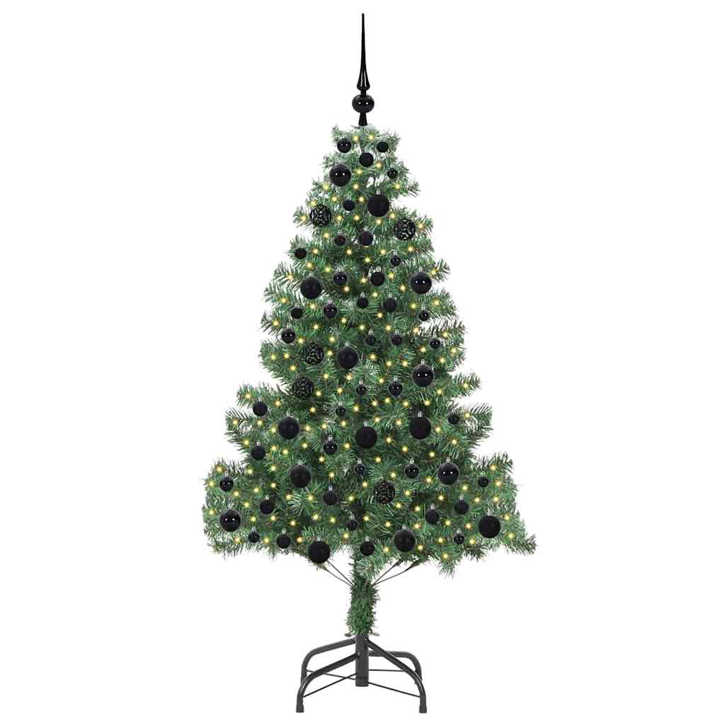 vidaXL Christmas Tree with 300 LEDs with Stand Green 180 cm PVC