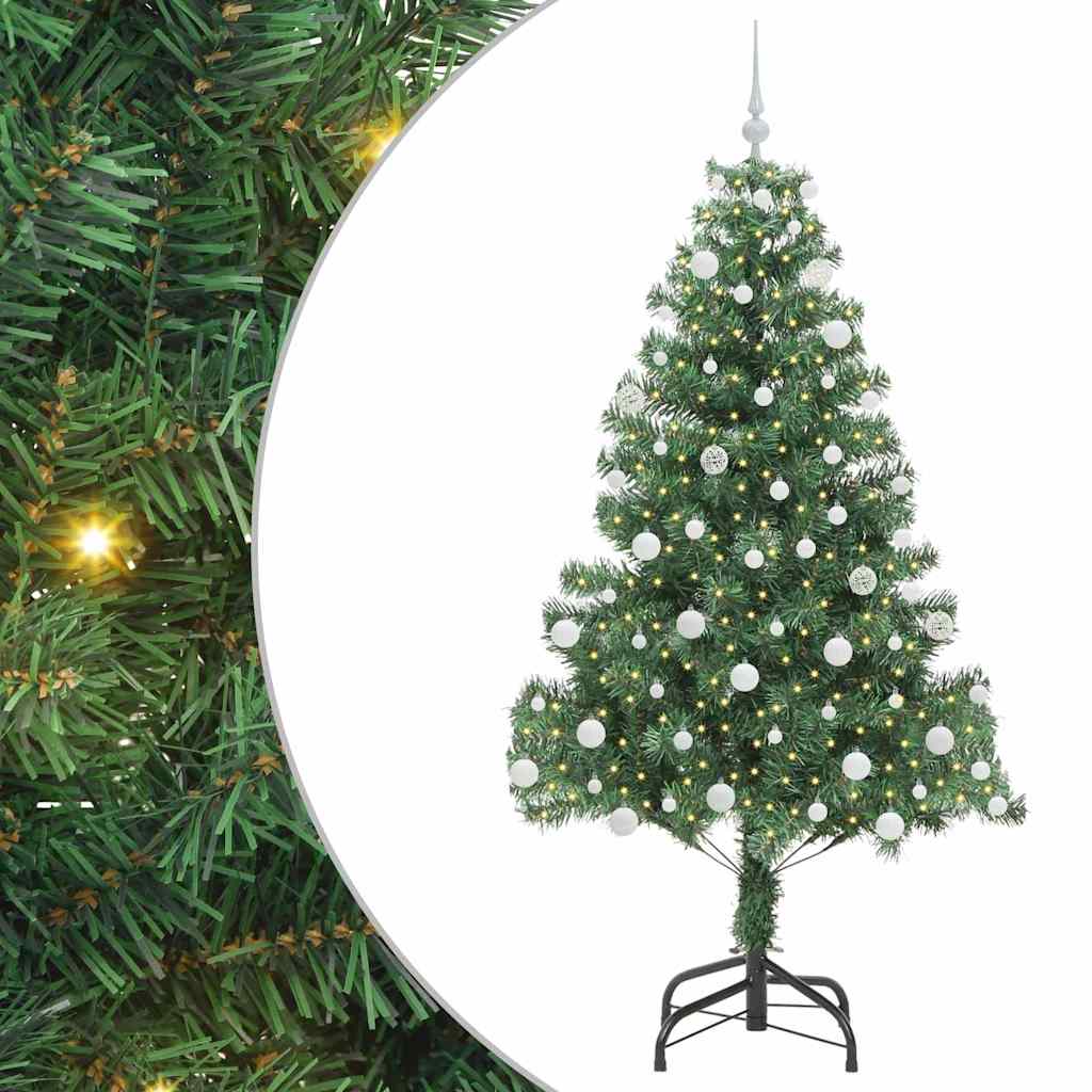 vidaXL Christmas Tree with 300 LEDs with Stand Green 180 cm PVC