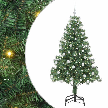 vidaXL Christmas Tree with 300 LEDs with Stand Green 180 cm PVC