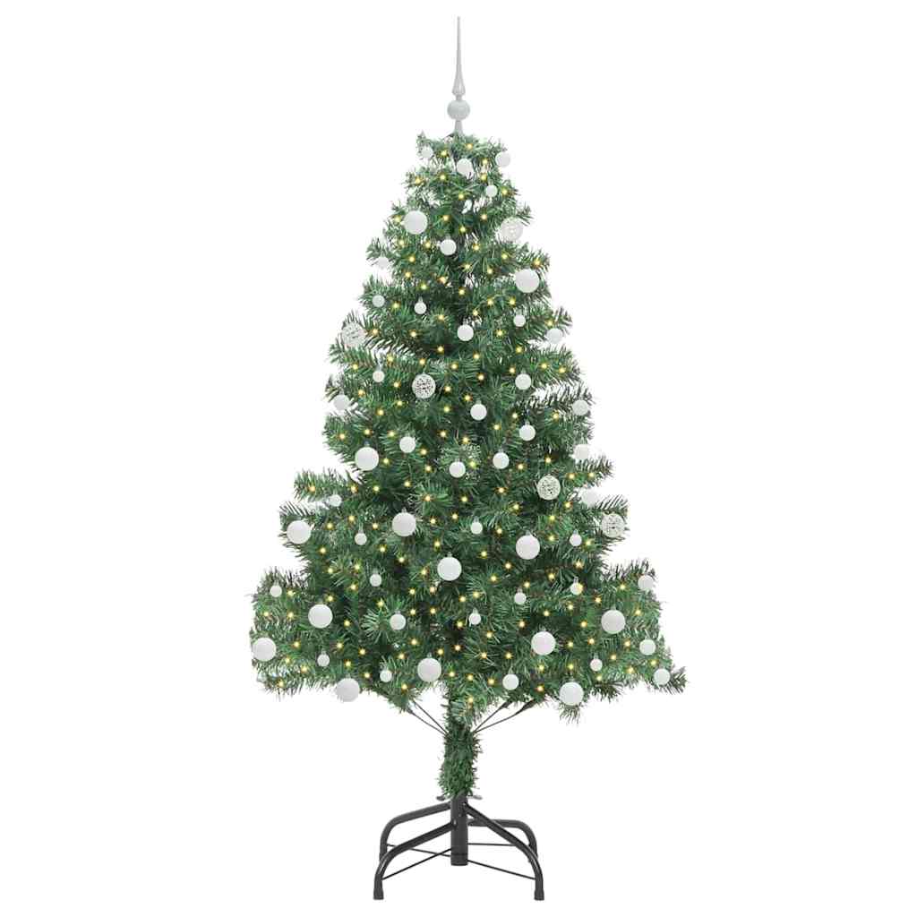vidaXL Christmas Tree with 300 LEDs with Stand Green 180 cm PVC