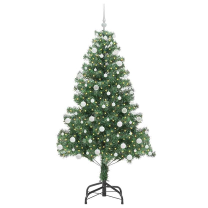 vidaXL Christmas Tree with 300 LEDs with Stand Green 180 cm PVC